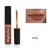 10 colors BRAND Waterproof Matte Liquid Lipstick Moisturizer Smooth Lip Stick Long Lasting Lip Gloss Cosmetic Beauty Makeup balm