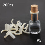 100 Pcs Quick Building Mold Tips Nail Dual Forms Finger Extension Nail Art UV Builder Poly Extension Gel Tools