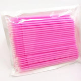 100PCS/Lot Disposable Eyelash Brushes Swab Microbrushes Eyelash Extension Tools Individual Eyelashes Removing Tools Applicators