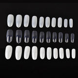 100Pcs Fake Nail Art Tips Stiletto Oval Shape Full Cover Manicure Nail Tips DIY Nail Art Tools 3 Colors Available