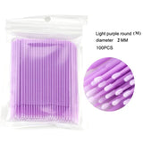 100Pcs/bag Disposable MicroBrush Eyelashes Extension  Individual Lash Removing Swab Micro Brush For Eyelash Extension Tools