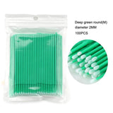 100Pcs/bag Disposable MicroBrush Eyelashes Extension  Individual Lash Removing Swab Micro Brush For Eyelash Extension Tools