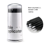 100Pcs/pack Durable Micro Disposable micro brush Individual Lash Removing Tools Swab Micro brushes Eyelash Extension Tools