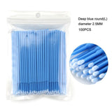 100Pcs/pack Durable Micro Disposable micro brush Individual Lash Removing Tools Swab Micro brushes Eyelash Extension Tools