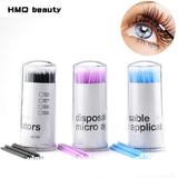 100Pcs/pack Durable Micro Disposable micro brush Individual Lash Removing Tools Swab Micro brushes Eyelash Extension Tools