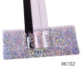 100cm Laser Nail Foil Sticker Holographic Flower Shiny Design Starry Transfer Paper Manicure Nail Art Decorations SAXK98-109