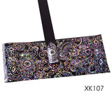 100cm Laser Nail Foil Sticker Holographic Flower Shiny Design Starry Transfer Paper Manicure Nail Art Decorations SAXK98-109