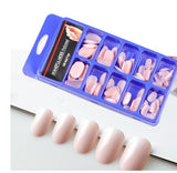 100pc Matte False Nail Tips Full Cover Press On Nails Rose Red Black Nude Pink White No adhesive Stiletto Artificial Nail Tips