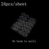 100pcs/Box False Nails Nail Art Tips French Fake NailsTransparent/Natural Flat Shape Manicure  Tips Art With Nail Gel