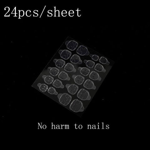 100pcs/Box False Nails Nail Art Tips French Fake NailsTransparent/Natural Flat Shape Manicure  Tips Art With Nail Gel