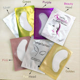 100pcs Disposable Eye Pads Lash Paper Patches Colorful Eyelash Extension Eye Tips Sticker Wraps Make Up Tools Eyelash Pad