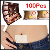 100pcs Slimming Navel Stick Slim Patch Lose Weight Loss Burning Fat Slimming Cream Health Care Fat Stickers Face Care Lift Tools