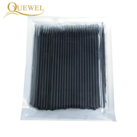 100pcs/lot Micro Brushes Eyelash Extension Make Up Eye Lash Glue Brushes Disposable Applicators Sticks Quewel Makeup Tools