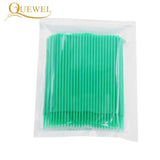 100pcs/lot Micro Brushes Eyelash Extension Make Up Eye Lash Glue Brushes Disposable Applicators Sticks Quewel Makeup Tools