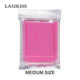 100pcs/lot Micro Make Up Brushes Eyelash Extension Eye Lash Glue Brushes Lint Free Disposable Applicators Sticks Makeup Tools