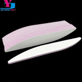 10Pcs Professional Nail File 100/180 Buffer Block White Crescent Moon For Manicure UV Gel Varnish File Sandpaper Tool Nail Files