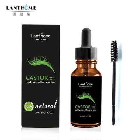 10ml Castor Oil Hair Growth Serum for Eyelash Growth Lifting Eyelashes Thick Eyebrow Growth Enhancer Eye Lashes Serum Mascara