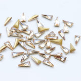 10pcs 3D Triangle Holo Nail Art Decorations Sets Glitter Shiny Nail Stone DIY Manicure Crystal Nail Rhinestone Accessory CH094