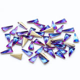 10pcs 3D Triangle Holo Nail Art Decorations Sets Glitter Shiny Nail Stone DIY Manicure Crystal Nail Rhinestone Accessory CH094