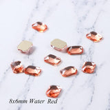 10pcs Nail Rhinestones Rectangle Flat Back Crystal Shiny 3D Strass Gem Stone Manicure Nail Art Decoration Charms Jewelry JI714