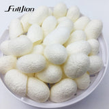 "10pcs/pack HOT Natural silkworm cocoons ball, face care, facial cleanser, exfoliating scrub, blackhead remover peel off"