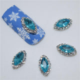 "10psc New Silver Bow 3D Nail Art Decorations,Alloy Nail Charms,Nails Rhinestones  Nail Supplies #070"