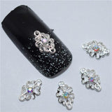 "10psc New Silver Bow 3D Nail Art Decorations,Alloy Nail Charms,Nails Rhinestones  Nail Supplies #070"