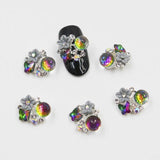 "10psc New Silver Bow 3D Nail Art Decorations,Alloy Nail Charms,Nails Rhinestones  Nail Supplies #070"