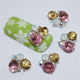 "10psc New Silver Bow 3D Nail Art Decorations,Alloy Nail Charms,Nails Rhinestones  Nail Supplies #070"