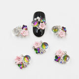 "10psc New Silver Bow 3D Nail Art Decorations,Alloy Nail Charms,Nails Rhinestones  Nail Supplies #070"