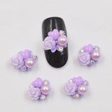"10psc New Silver Bow 3D Nail Art Decorations,Alloy Nail Charms,Nails Rhinestones  Nail Supplies #070"
