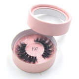 10styles individual mink lashes 3D eyelashes natural long invisible thin band stage lashes curl soft extensions circle rose box