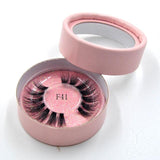 10styles individual mink lashes 3D eyelashes natural long invisible thin band stage lashes curl soft extensions circle rose box