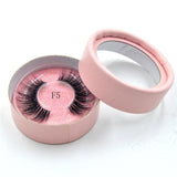 10styles individual mink lashes 3D eyelashes natural long invisible thin band stage lashes curl soft extensions circle rose box