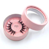 10styles individual mink lashes 3D eyelashes natural long invisible thin band stage lashes curl soft extensions circle rose box