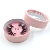 10styles individual mink lashes 3D eyelashes natural long invisible thin band stage lashes curl soft extensions circle rose box