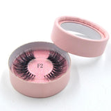 10styles individual mink lashes 3D eyelashes natural long invisible thin band stage lashes curl soft extensions circle rose box