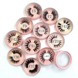 10styles individual mink lashes 3D eyelashes natural long invisible thin band stage lashes curl soft extensions circle rose box