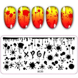 12*6cm Rectangle Nail Stamping Plates Template Beautiful Flower Design Manicure Nail Art Stamp Image Plate Set