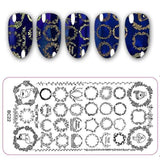 12*6cm Rectangle Nail Stamping Plates Template Beautiful Flower Design Manicure Nail Art Stamp Image Plate Set