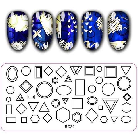 12*6cm Rectangle Nail Stamping Plates Template Beautiful Flower Design Manicure Nail Art Stamp Image Plate Set