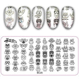 12*6cm Rectangle Nail Stamping Plates Template Beautiful Flower Design Manicure Nail Art Stamp Image Plate Set