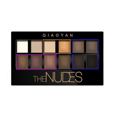12 Colors Eye Shadow Pearl Lasting Daily Cosmetics Eyeshadow Pallete Make Up Dark Lines