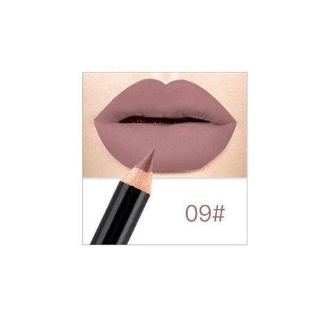 12 Colors Sexy Matte Lip Pencils Women Waterproof Long-lasting Lipliner Pencil Lip Liner Pen Beauty Makeup Cosmetics Tools Drop
