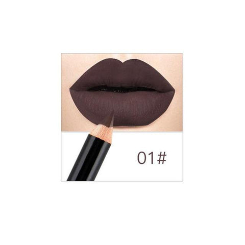 12 Colors Sexy Matte Lip Pencils Women Waterproof Long-lasting Lipliner Pencil Lip Liner Pen Beauty Makeup Cosmetics Tools Drop