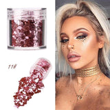 12 Colors body glitter powder Shimmer Loose Sequins Powder Face Body Glitter Paillette Nail Art Decor Makeup 5g 2U0130