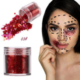 12 Colors body glitter powder Shimmer Loose Sequins Powder Face Body Glitter Paillette Nail Art Decor Makeup 5g 2U0130