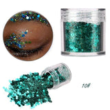 12 Colors body glitter powder Shimmer Loose Sequins Powder Face Body Glitter Paillette Nail Art Decor Makeup 5g 2U0130