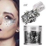 12 Colors body glitter powder Shimmer Loose Sequins Powder Face Body Glitter Paillette Nail Art Decor Makeup 5g 2U0130