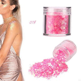 12 Colors body glitter powder Shimmer Loose Sequins Powder Face Body Glitter Paillette Nail Art Decor Makeup 5g 2U0130